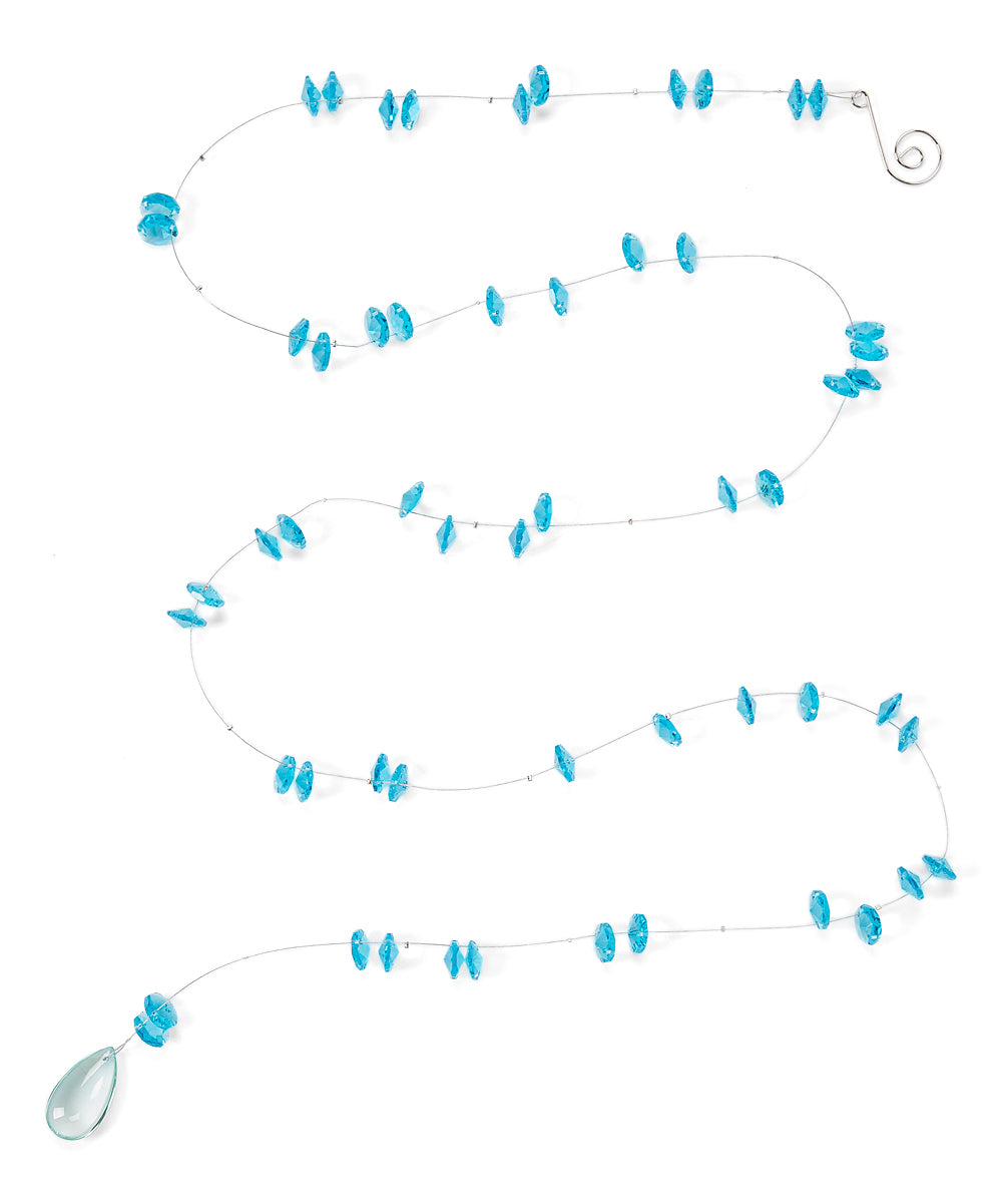 Crystal Astro Garland Aqua 60"