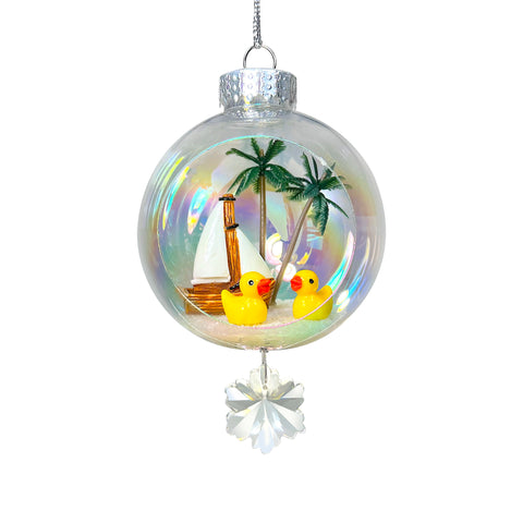Duckies Plastic Ornament with Magnetic Crystal 3