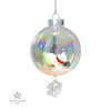 Polar Bear Plastic Ornament with Magnetic Crystal 3"x7"