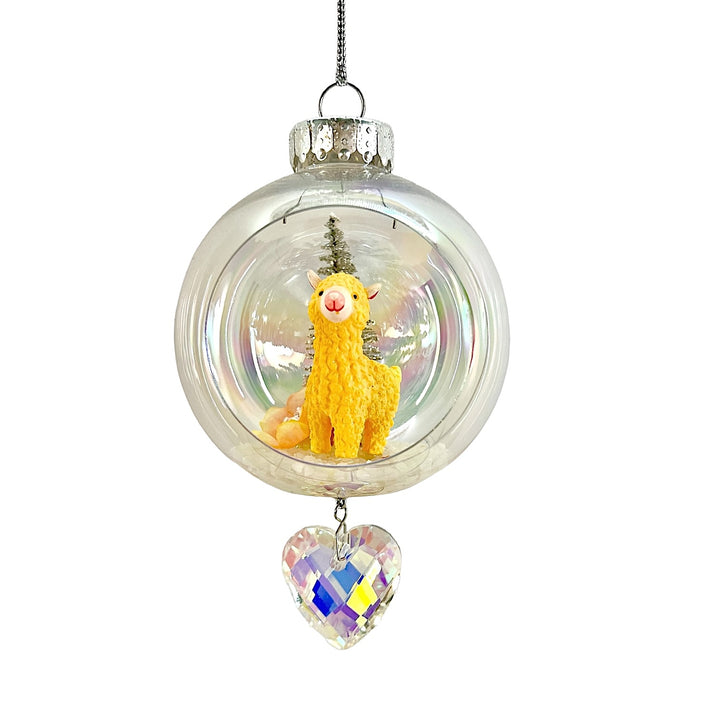 Lama Plastic Ornament with Magnetic Crystal 3"x7"