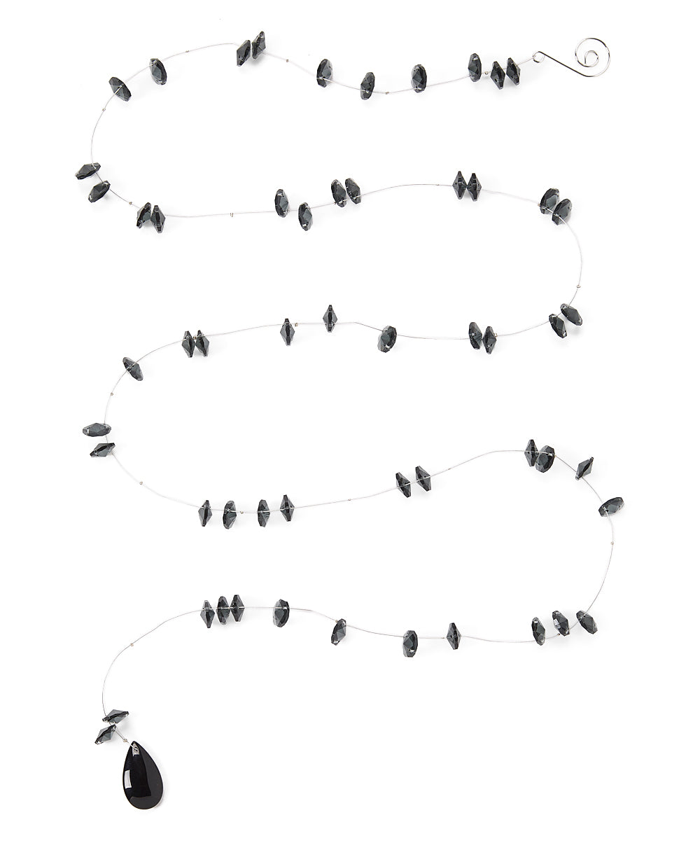 Crystal Astro Garland Charcoal Black 60"
