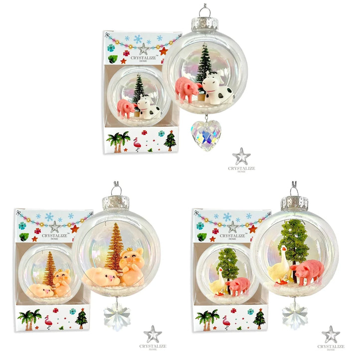 Pig Ornaments- 3 pc