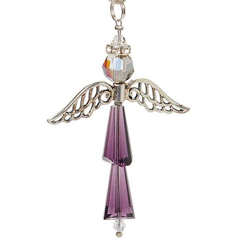 Crystal Guardian Angel:  June Light Amethyst, For Protection and Healing