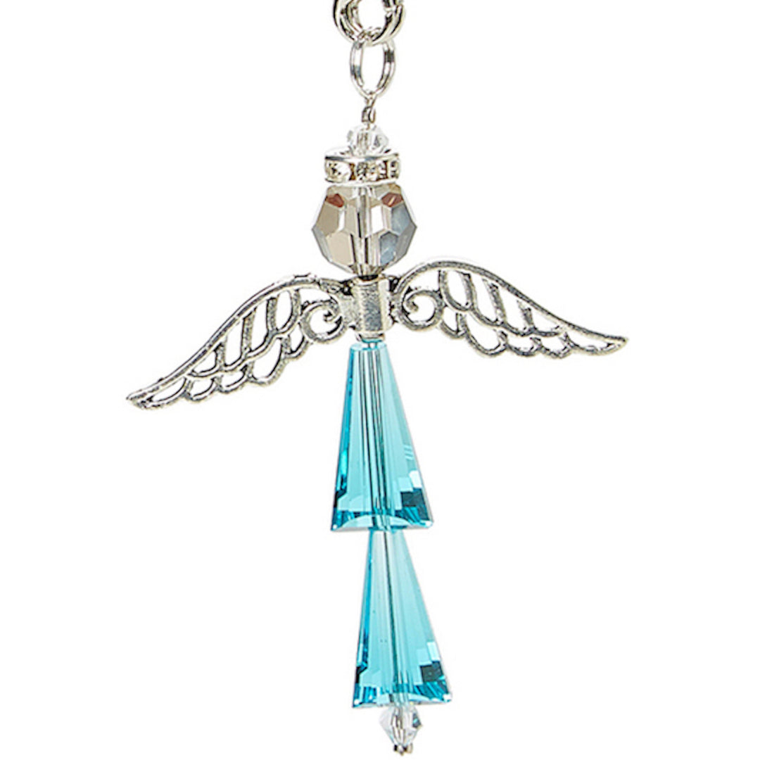 Crystal Guardian Angel:  Birthstone March Aquamarine