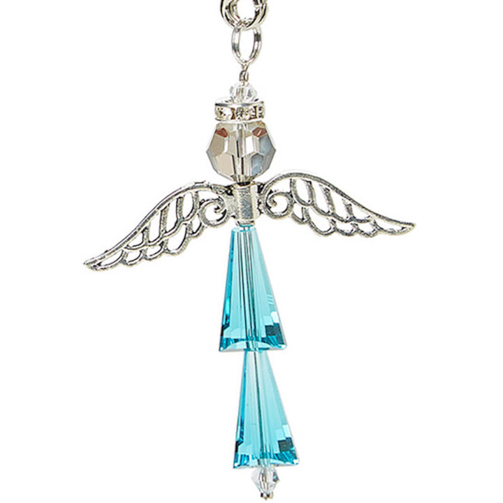 Crystal Guardian Angel:  Birthstone March Aquamarine
