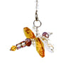 Crystal Dragonfly Yellow Petite, Car Charm, Sun Catcher