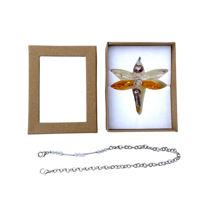 Crystal Dragonfly Yellow Petite