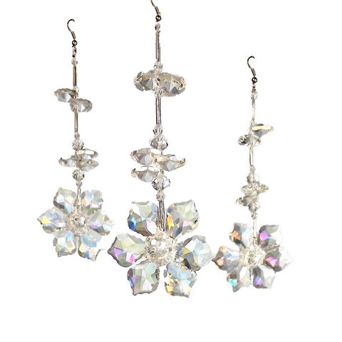 Crystal Iridescent Flower, Crystal Decor Christmas Wedding Decorations