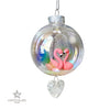 Flamingo Love Plastic Ornament with Magnetic Crystal 3"x7"