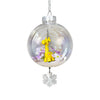 Baby Giraffe Plastic Ornament with Magnetic Crystal 3"x7"