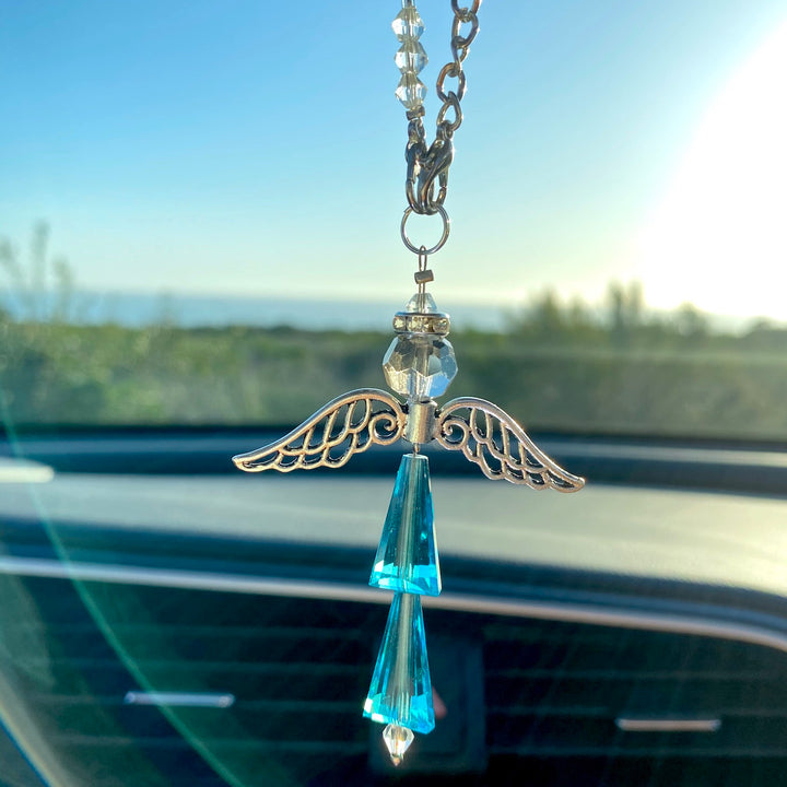 Crystal Guardian Angel:  Birthstone March Aquamarine
