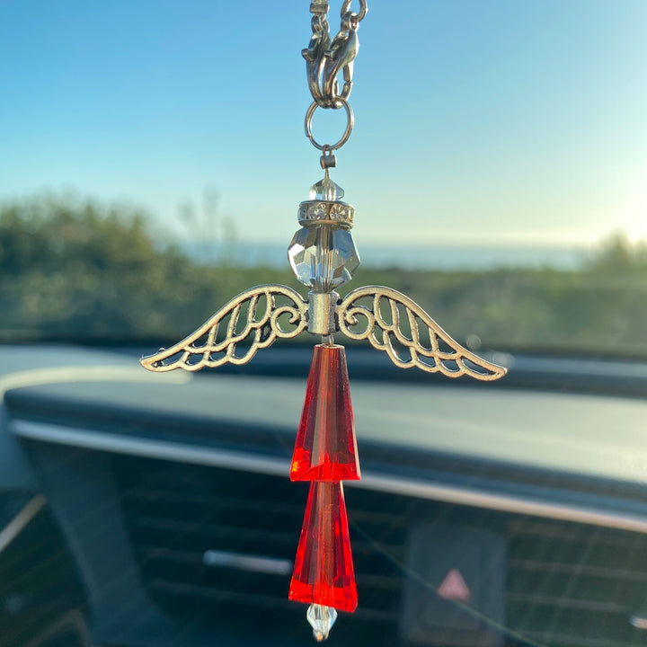 Crystal Guardian Angel:  Birthstone January Garnet