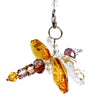 Crystal Dragonfly Yellow Petite, Car Charm, Sun Catcher