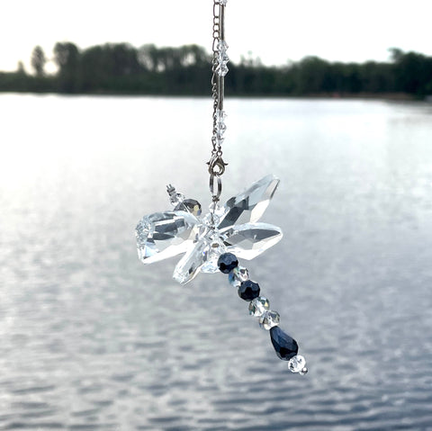 Crystal Dragonfly Black