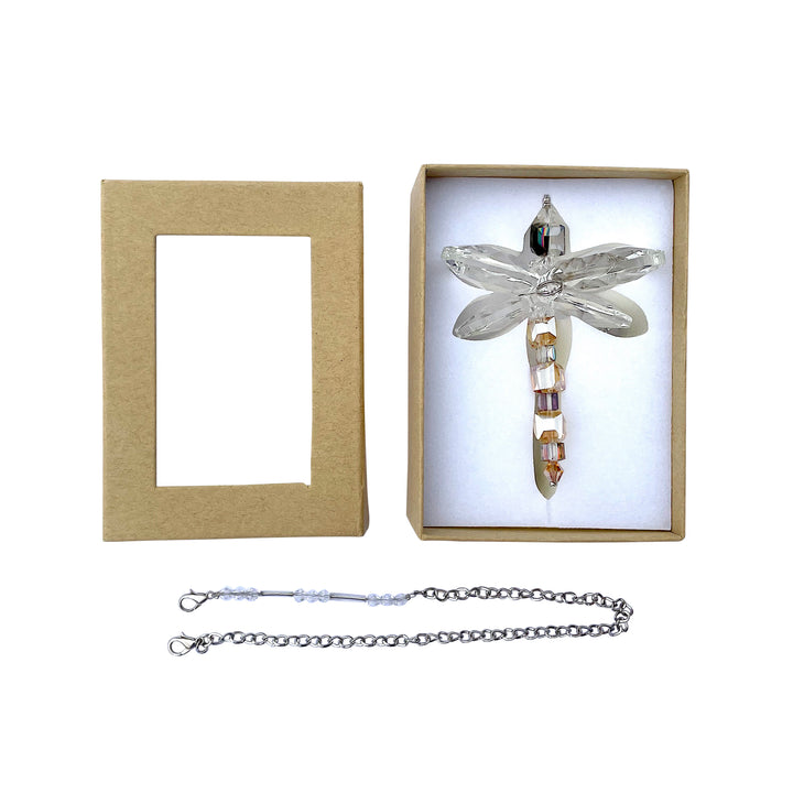 Crystal Dragonfly Amber