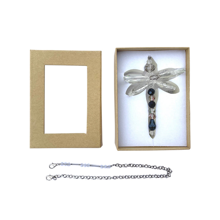 Crystal Dragonfly Navy Blue