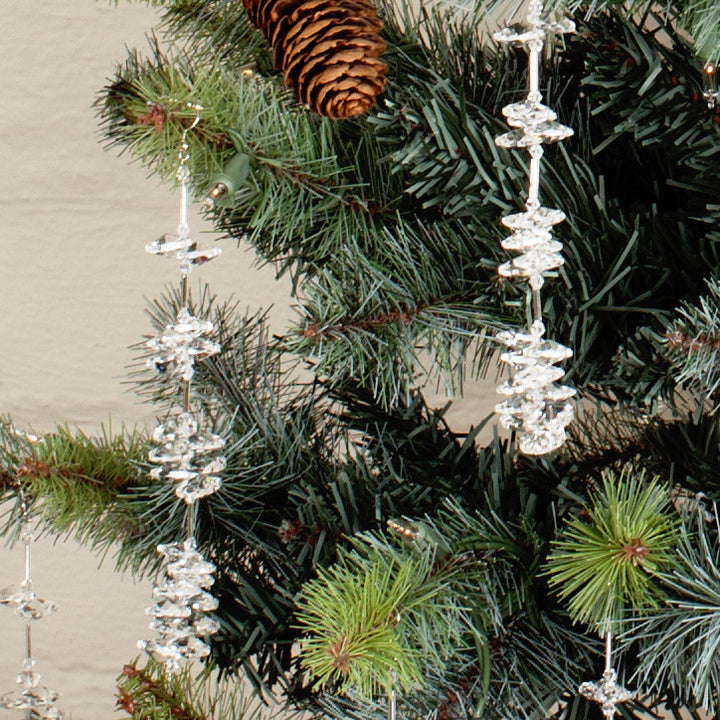 Crystal Icicle 7", Christmas Decorations with Hanging Crystals, Christmas Decor, Crystal Decor and Wedding Decorations, Wedding Decor, Icicle Christmas Ornament, Crystal Ornament