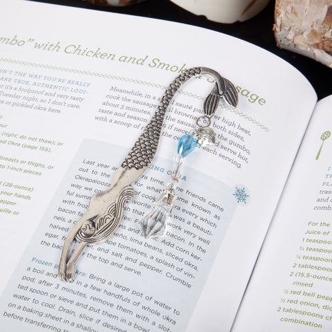 Mermaid Bookmark with Crystal Tassel