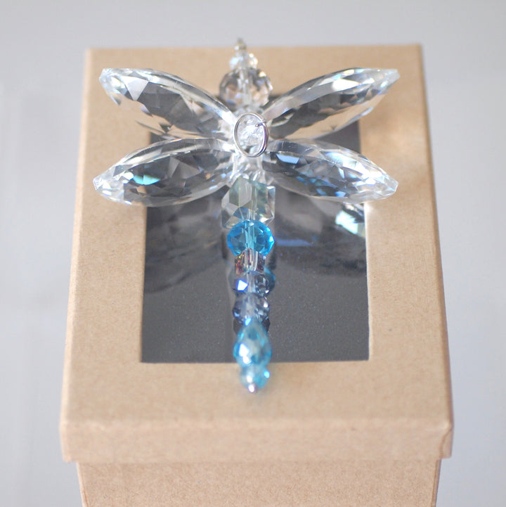 Crystal Dragonfly Blue
