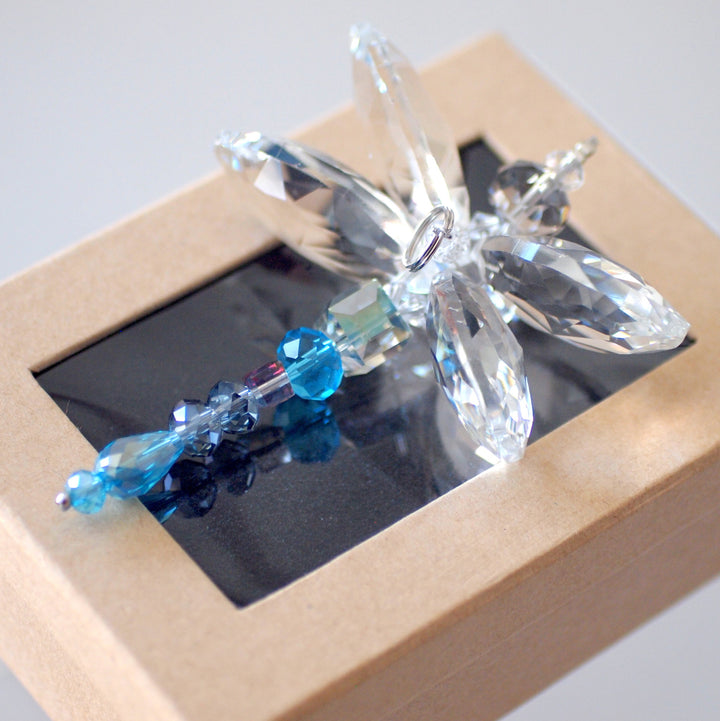 Crystal Dragonfly Blue