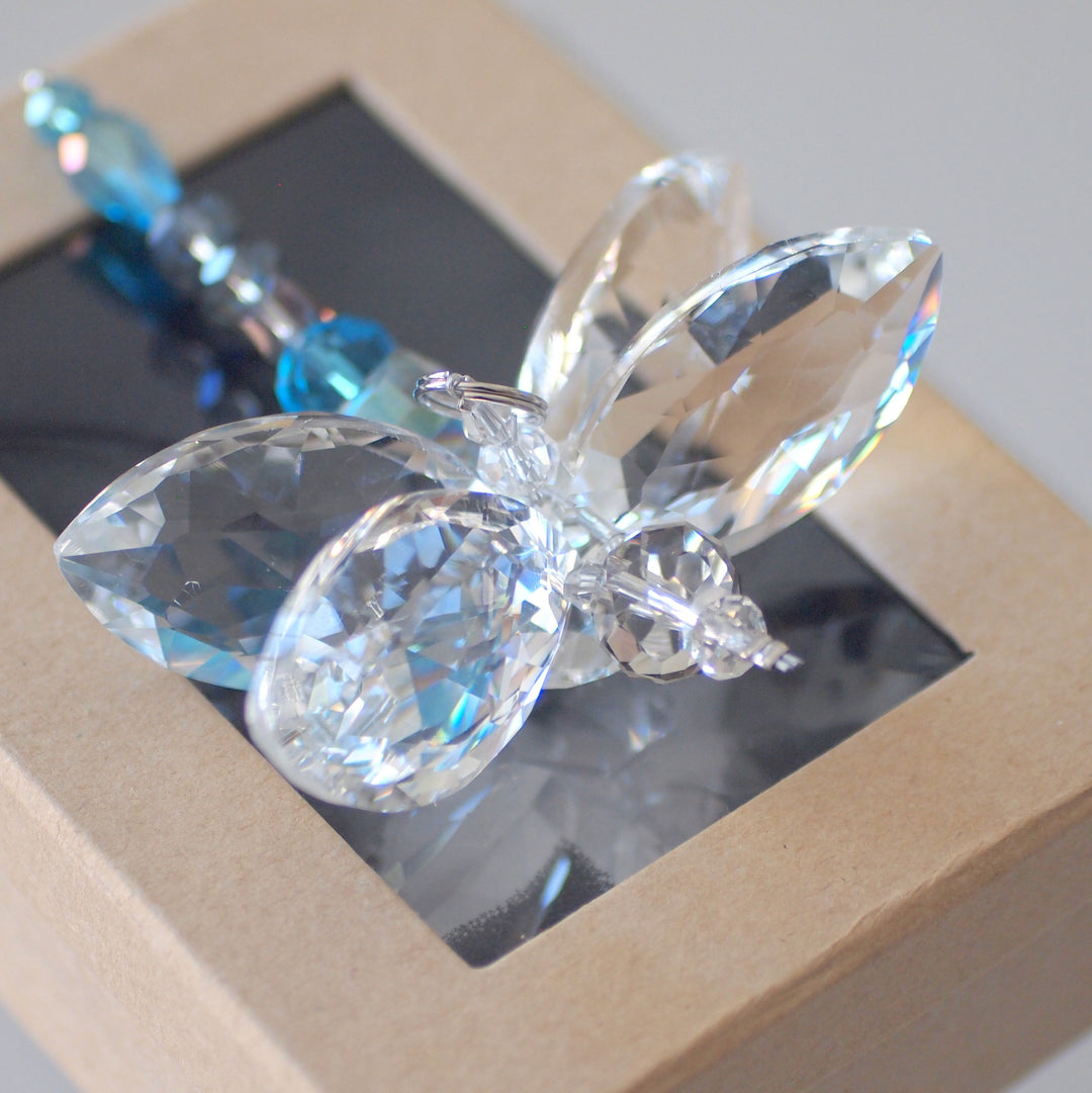 Crystal Dragonfly Blue