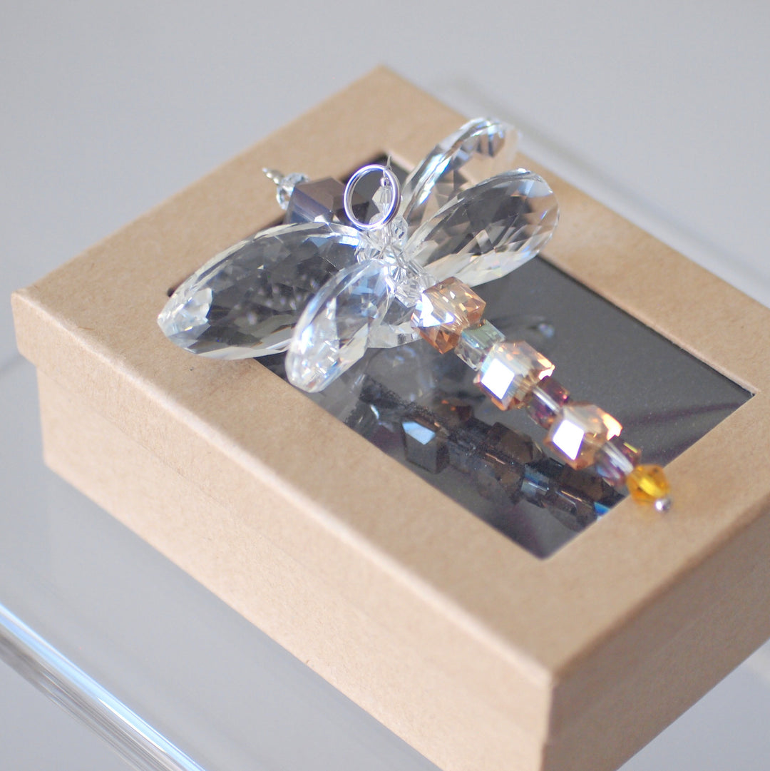 Crystal Dragonfly Amber