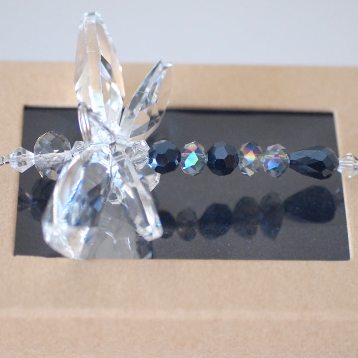 Crystal Dragonfly Navy Blue