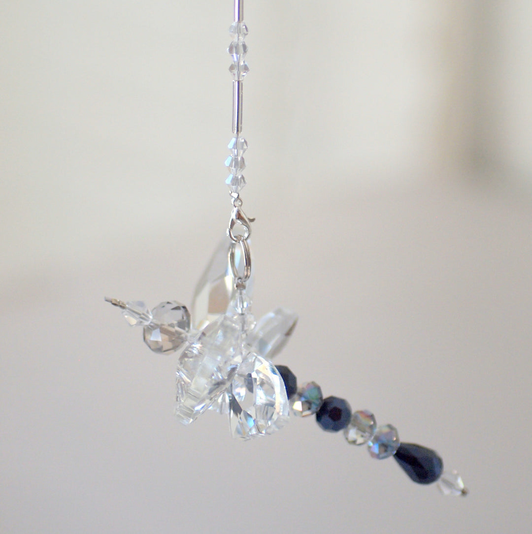 Crystal Dragonfly Navy Blue