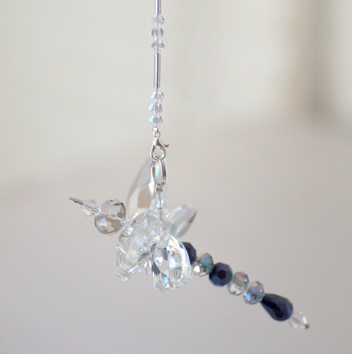 Crystal Dragonfly Navy Blue