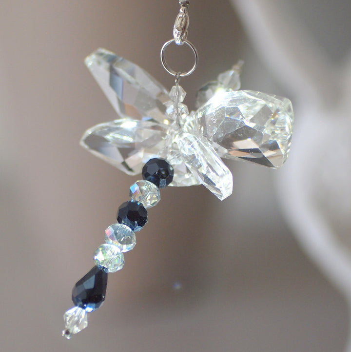 Crystal Dragonfly Navy Blue