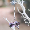 Crystal Dragonfly Purple Petite, Car Charm, Sun Catcher
