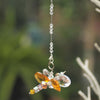 Crystal Dragonfly Yellow Petite, Car Charm, Sun Catcher