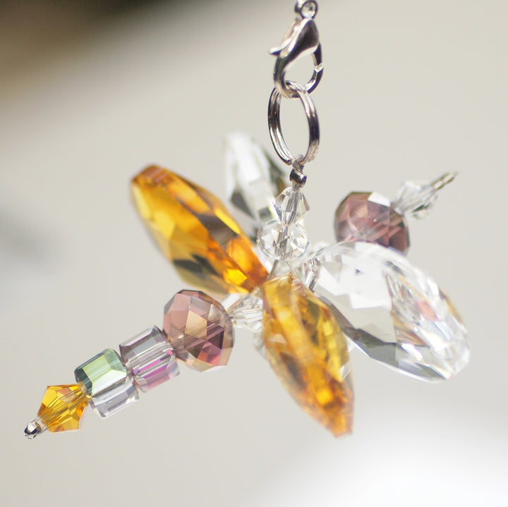 Crystal Dragonfly Yellow Petite
