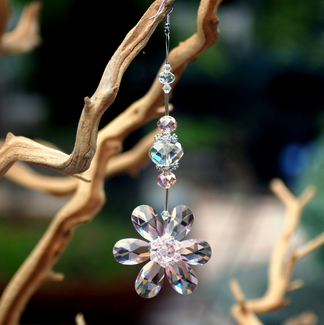 Crystal Pink Flower, Crystal Decor Christmas Wedding Decorations