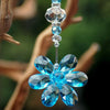 Crystal Blue Flower, Crystal Decor Christmas Wedding Decorations
