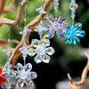 Crystal Iridescent Flower, Crystal Decor Christmas Wedding Decorations