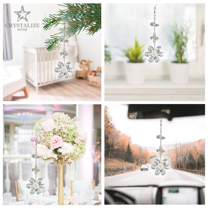 Crystal Clear Flower, Crystal Decor Christmas Wedding Decorations