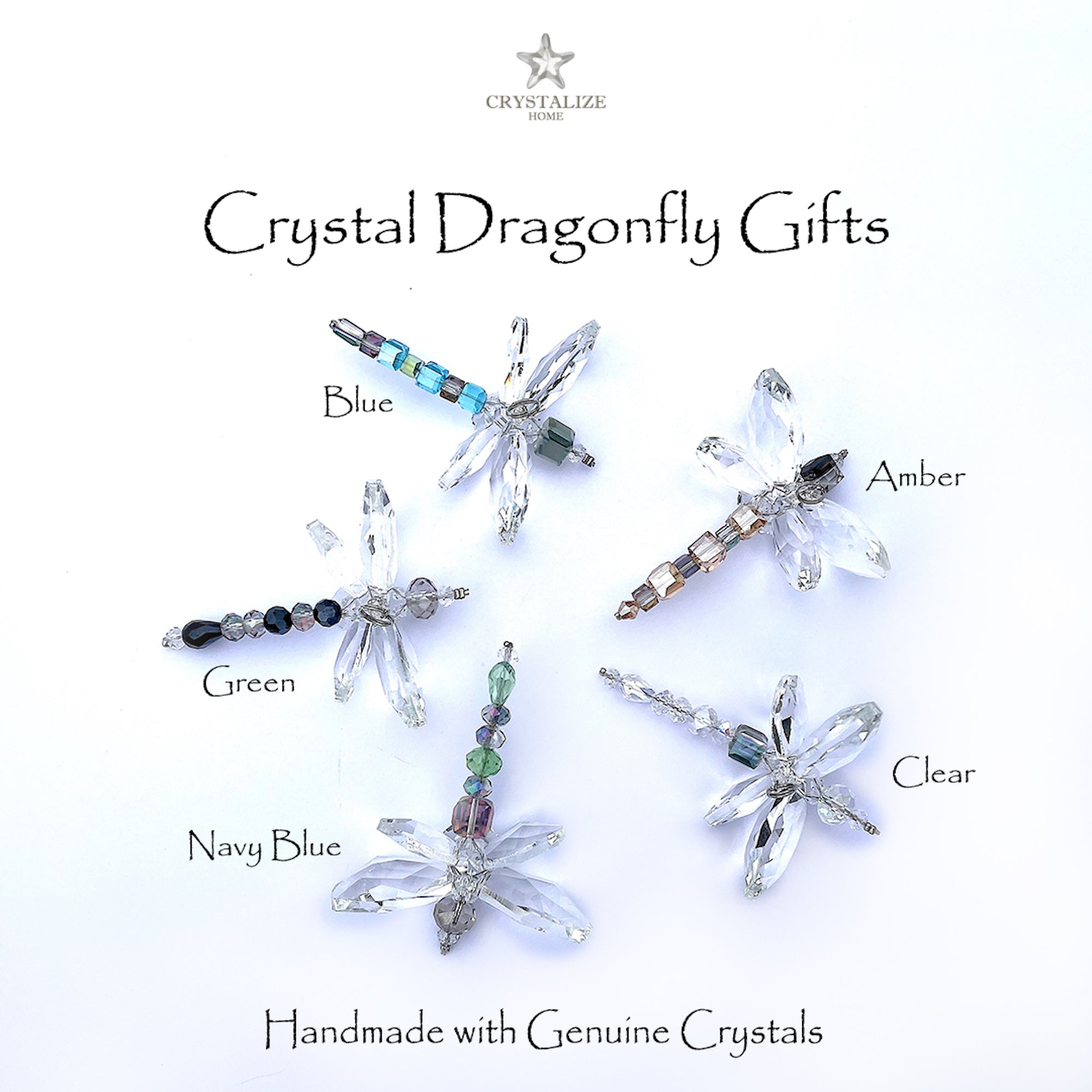 Crystal Icicle 5, Christmas Decorations with Hanging Crystals