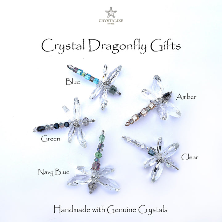Crystal Dragonfly Blue