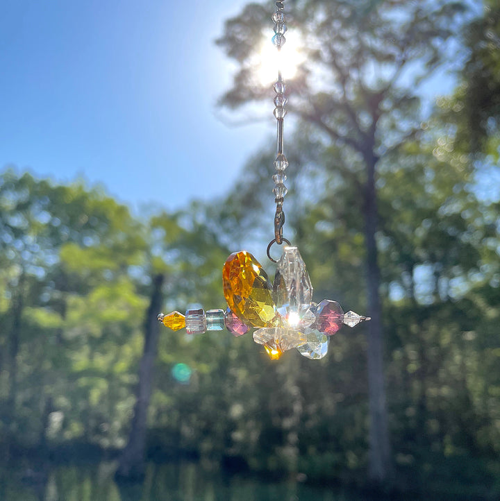 Crystal Dragonfly Yellow Petite