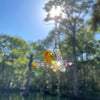 Crystal Dragonfly Yellow Petite, Car Charm, Sun Catcher