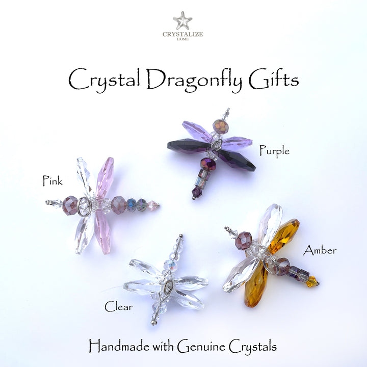Crystal Dragonfly Yellow Petite