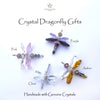 Crystal Dragonfly Yellow Petite, Car Charm, Sun Catcher