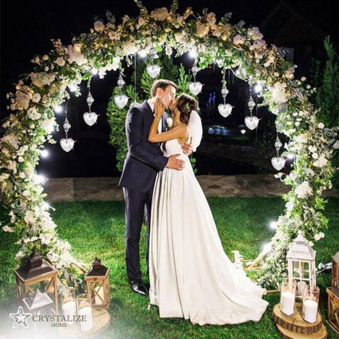 Crystal Heart, Crystal Decor Christmas Wedding Decorations