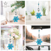 Crystal Blue Flower, Crystal Decor Christmas Wedding Decorations